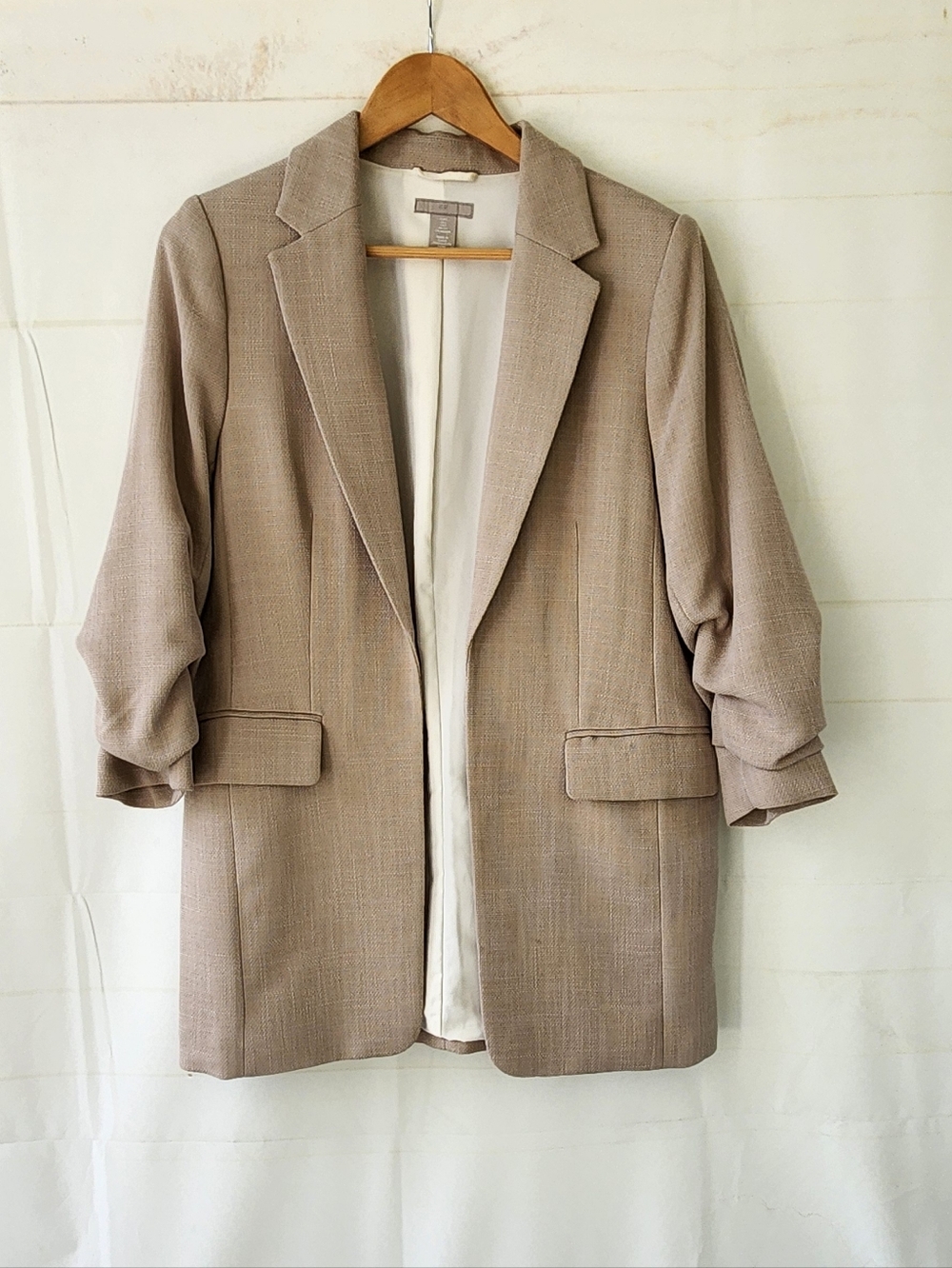 H&M Woven Taupe Blazer